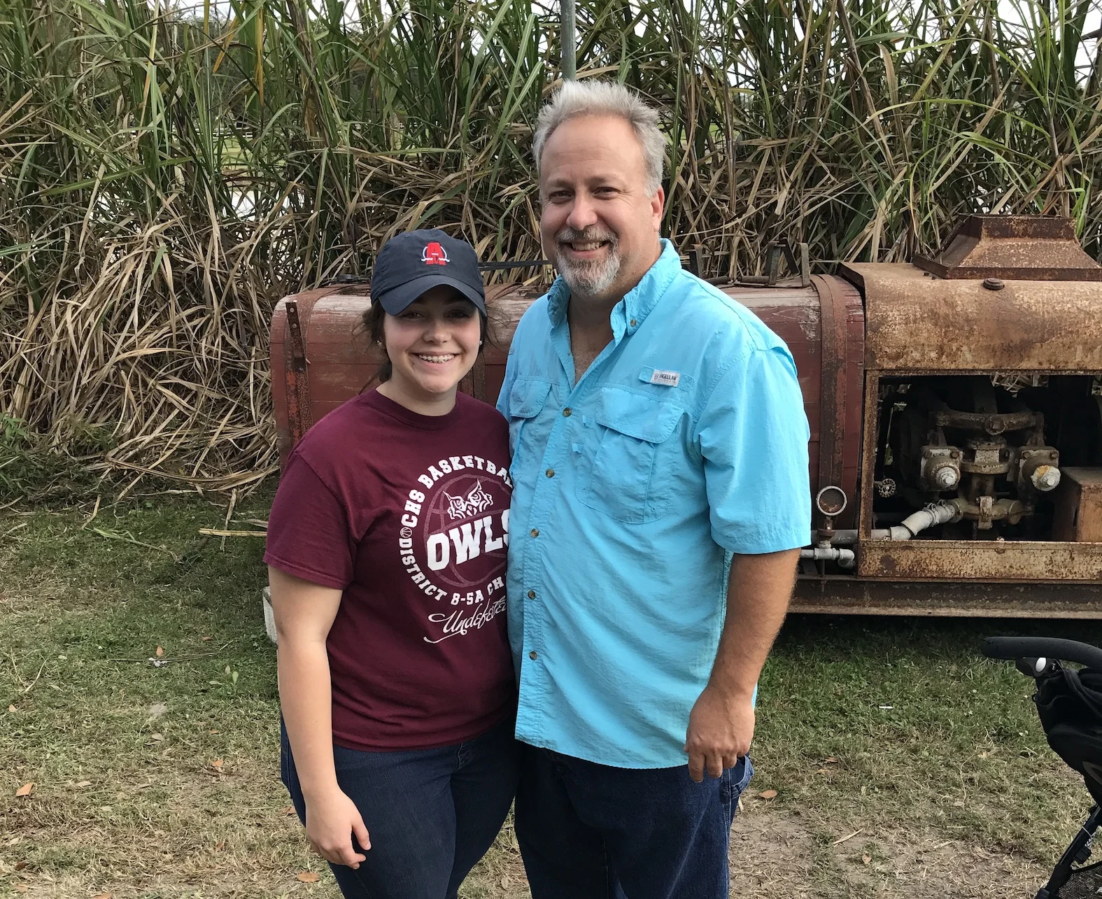 "Father-daughter hunting team Meagan Dragon and Darryl Dragon at the Cook-Off for the Coast event in Violet, Louisiana."