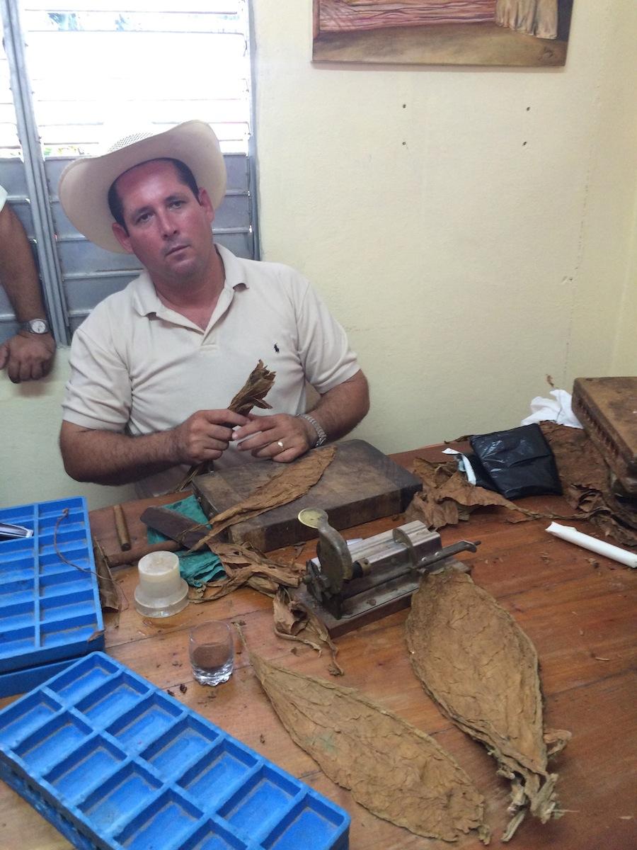   A demonstration over a coffee of how Cuban cigars are made.   CREDIT POPPY TOOKER 