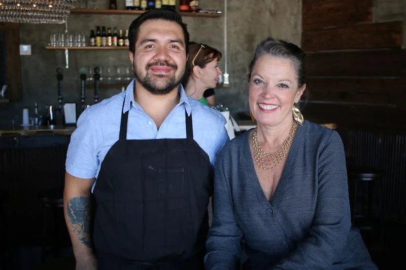 Rodrigo Mondragon and host Poppy Tooker. Rodrigo is co-owner of Ki’ Mexico, a Shreveport restaurant he runs with members of his family.CHRIS JAY