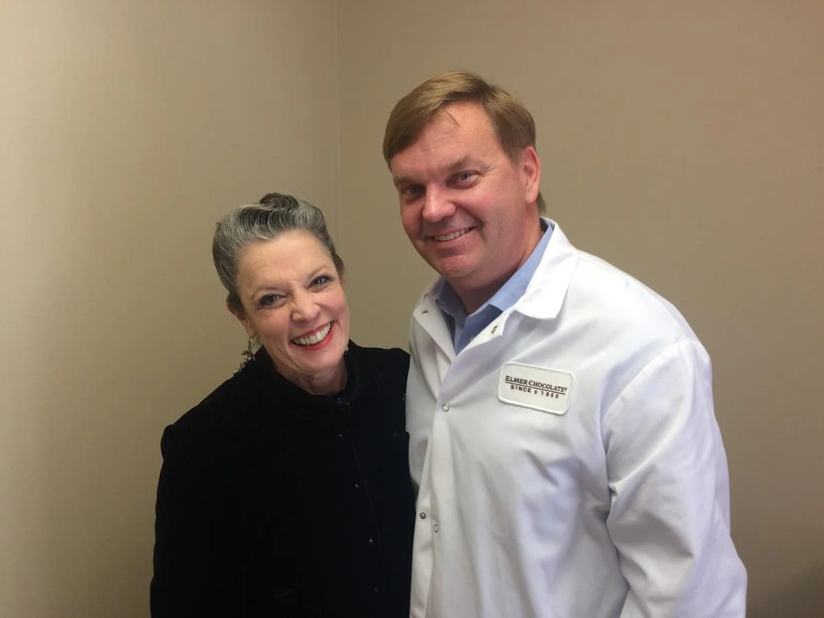 Poppy Tooker With Rob Nelson of Elmer Chocolate Credit Reggie Morris / Louisiana Eats