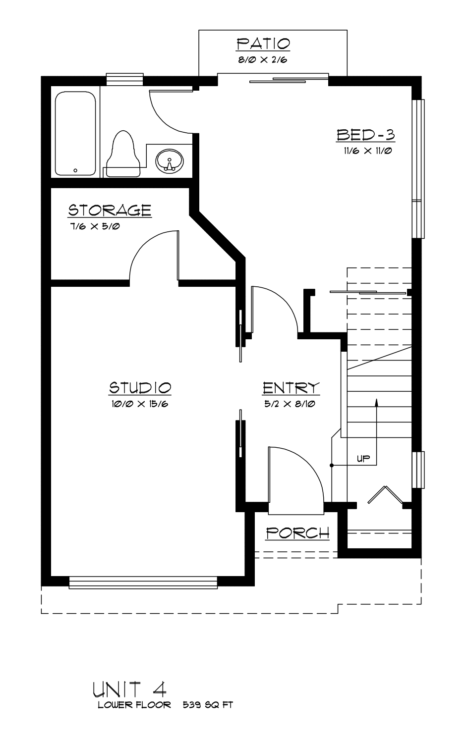 Unit 4, Lower Floor