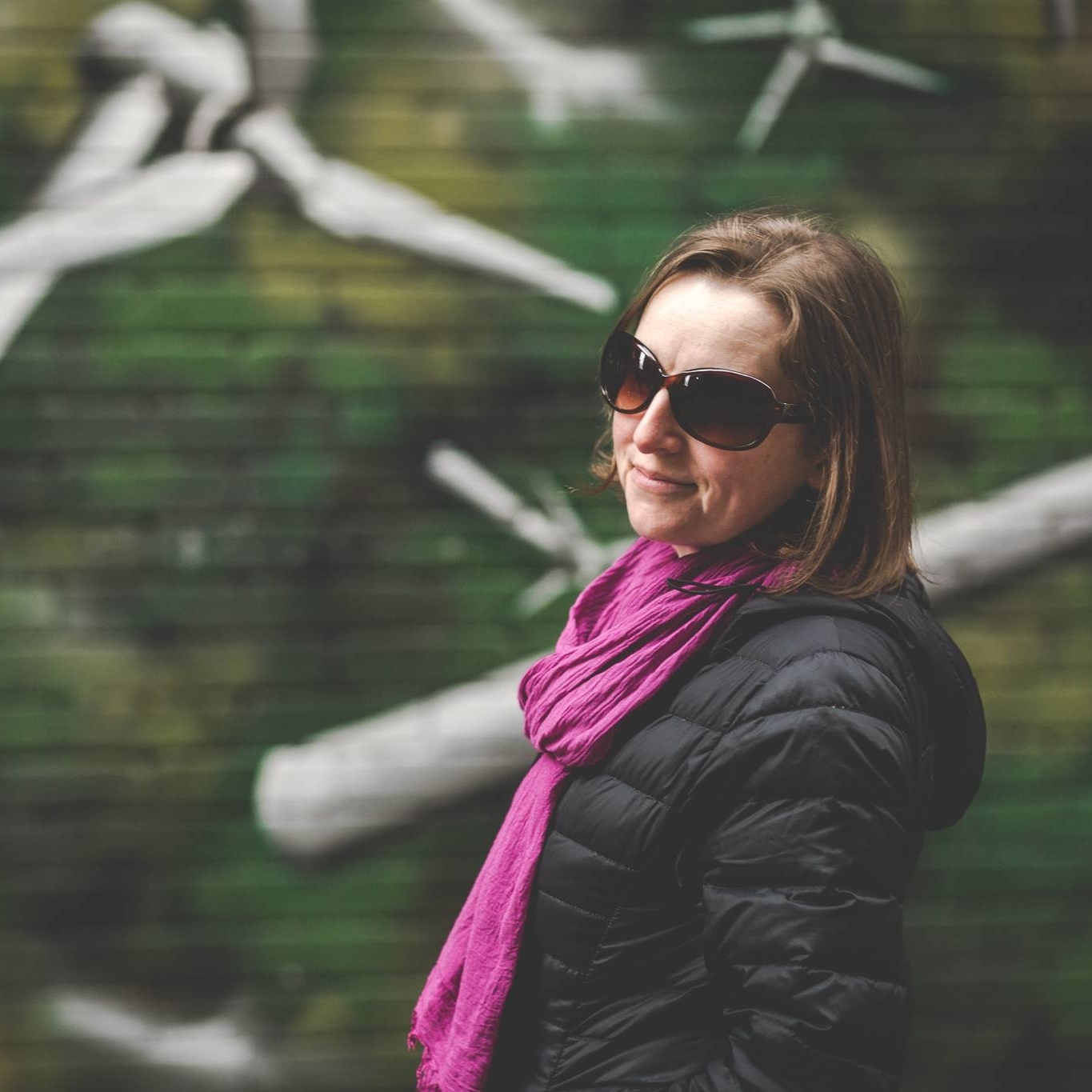 A rare picture of me, photographed by Liana Mitrea. Sunglasses are a near-permanent feature on my face but I have no delusions of being cool.
