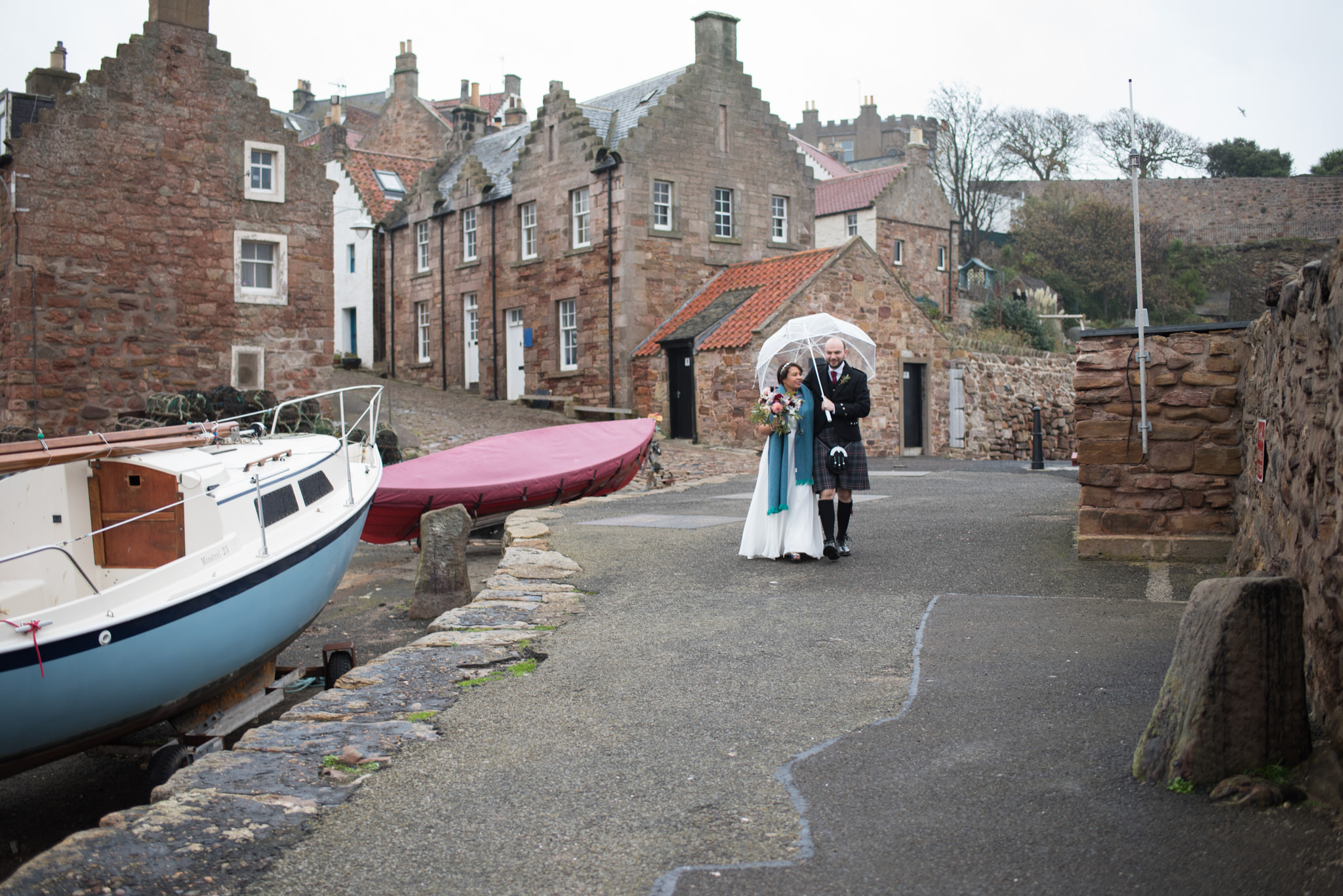 Caz and Martin's wedding at The Cow Shed, Crail - 19 October 2017 - © Photography by Juliebee