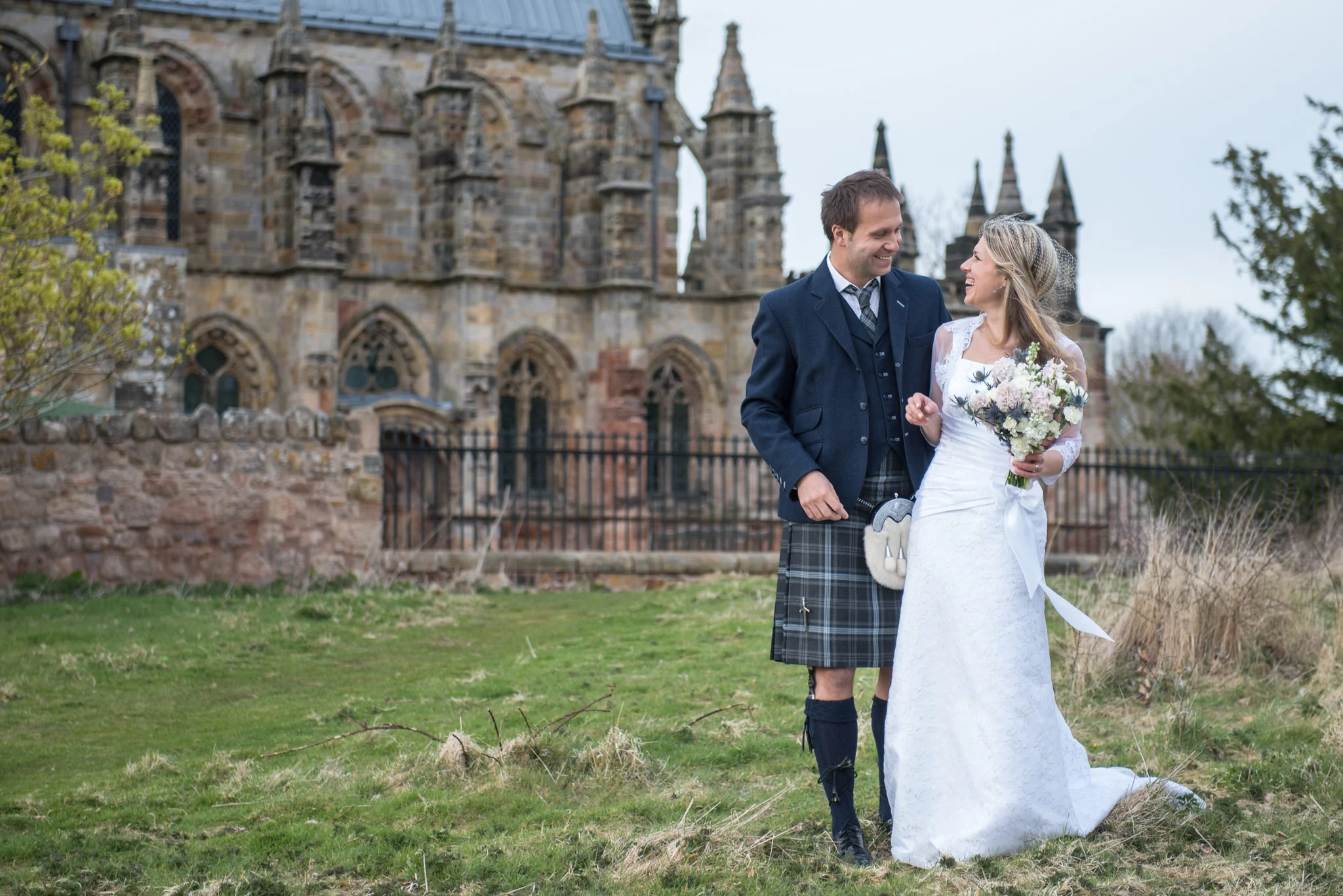 Douglas and Daria's wedding at Rosslyn Chapel - 24 April 2016 - © Photography by Juliebee