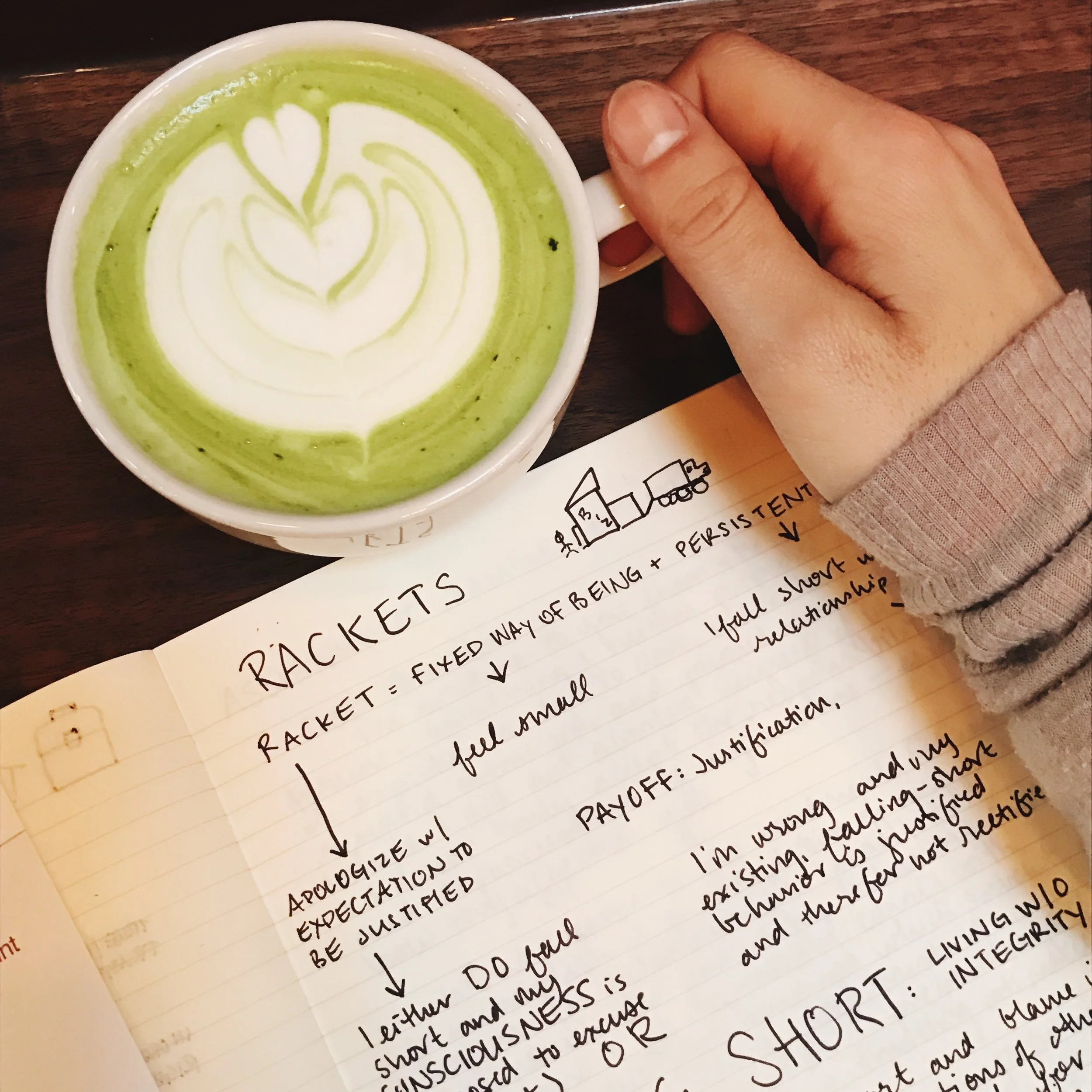 Matcha latte by Foxtail Coffee Co in Orlando