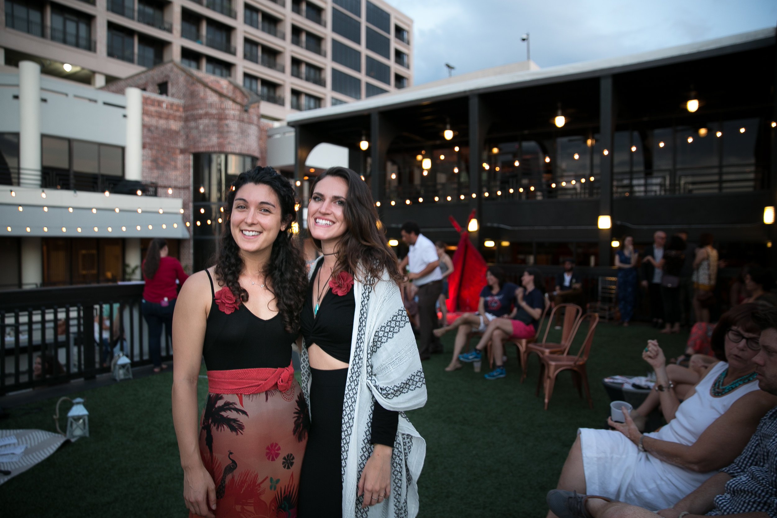 Event hosts Amelia Bartlett and Alicia Geigel