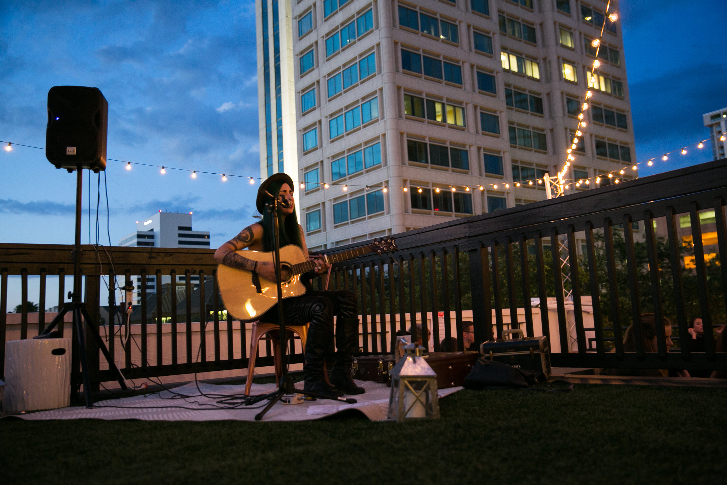 Geri X under the lights in St Pete