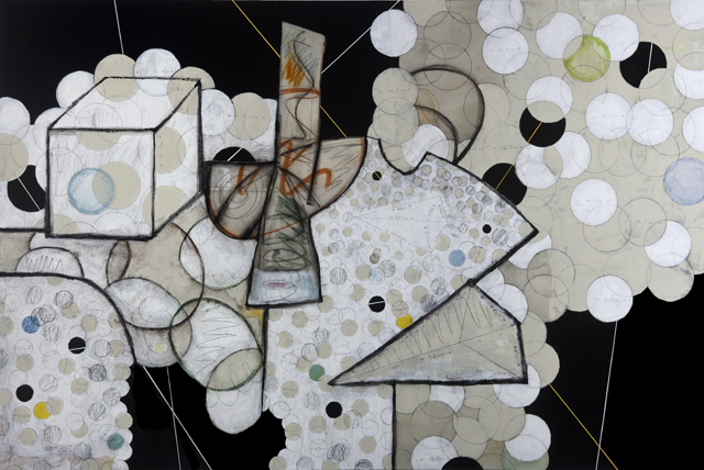 Mi Espacio Favorito Pencil, Pastel, Acrylic on Canvas 72"x48"