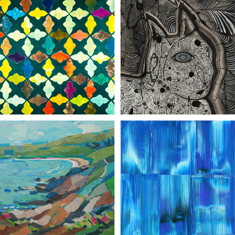 clockwise from top left: Andrea Fono, Anne Herbst, Erik Niemann, Liana Steinmetz