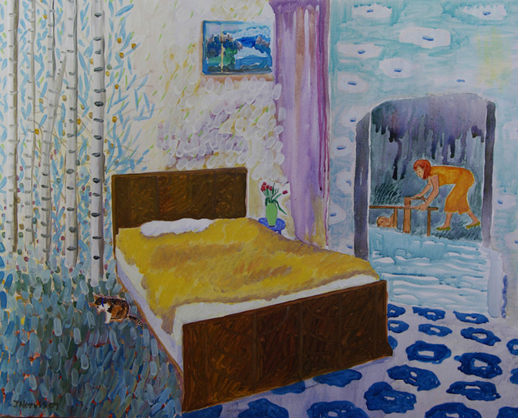Losing It acrylic on canvas 24" x 30" 2014
