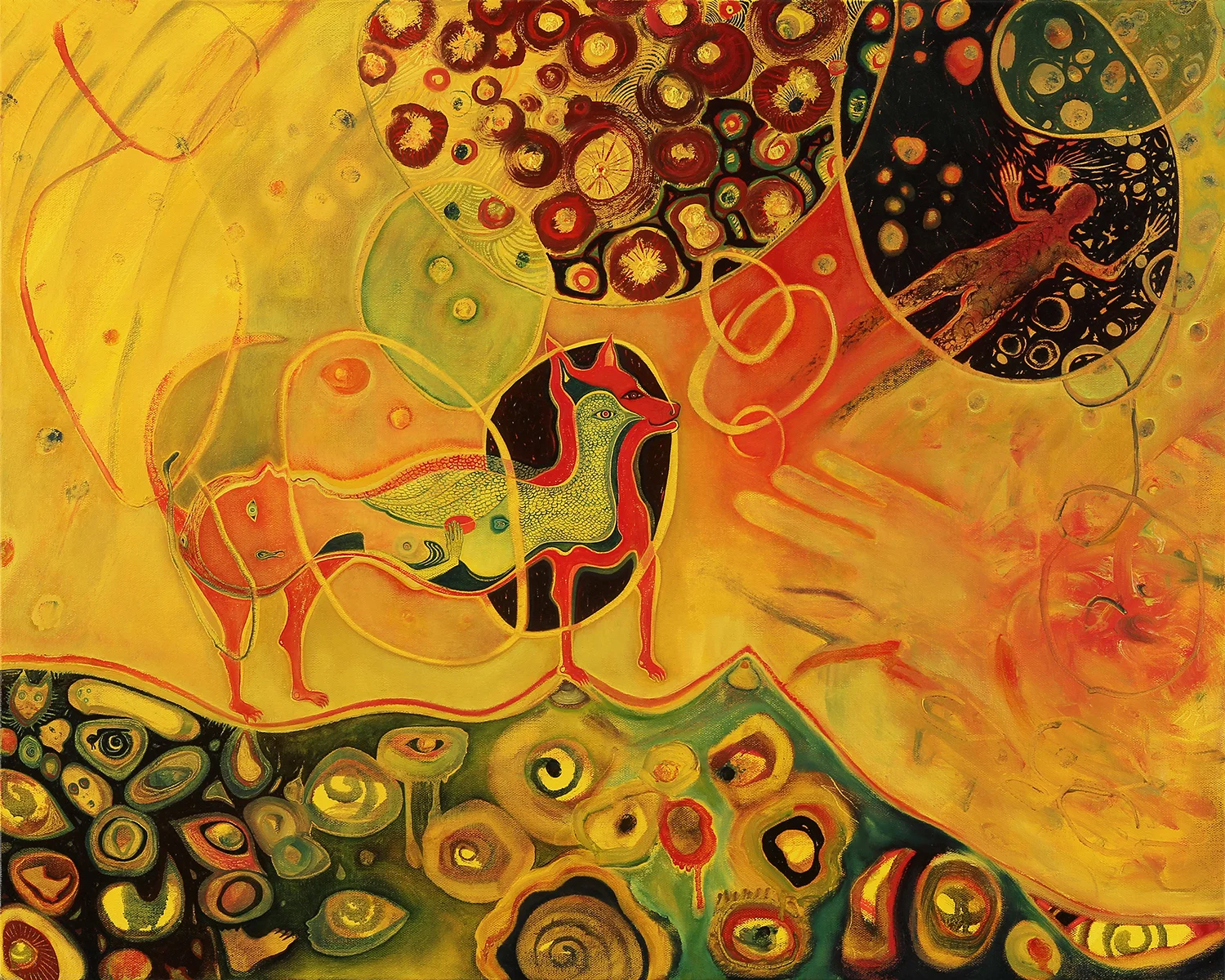 Miraculous Conception oil on canvas 26.5" x 32"