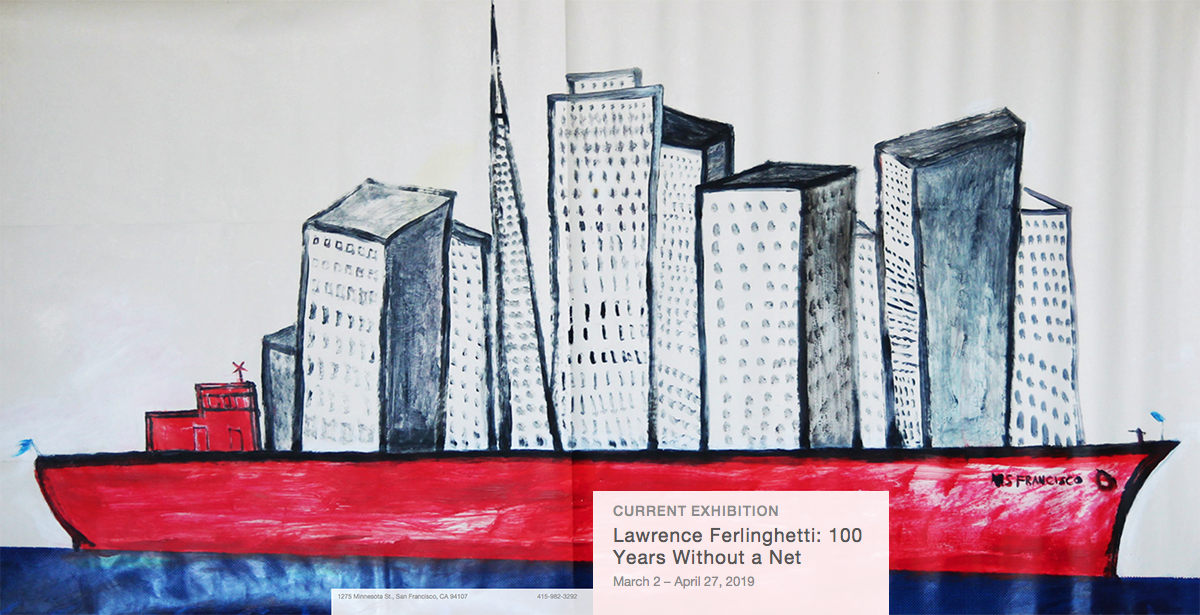 S. Francisco Acrylic on paper 36 x 74 1/2 in. 1993