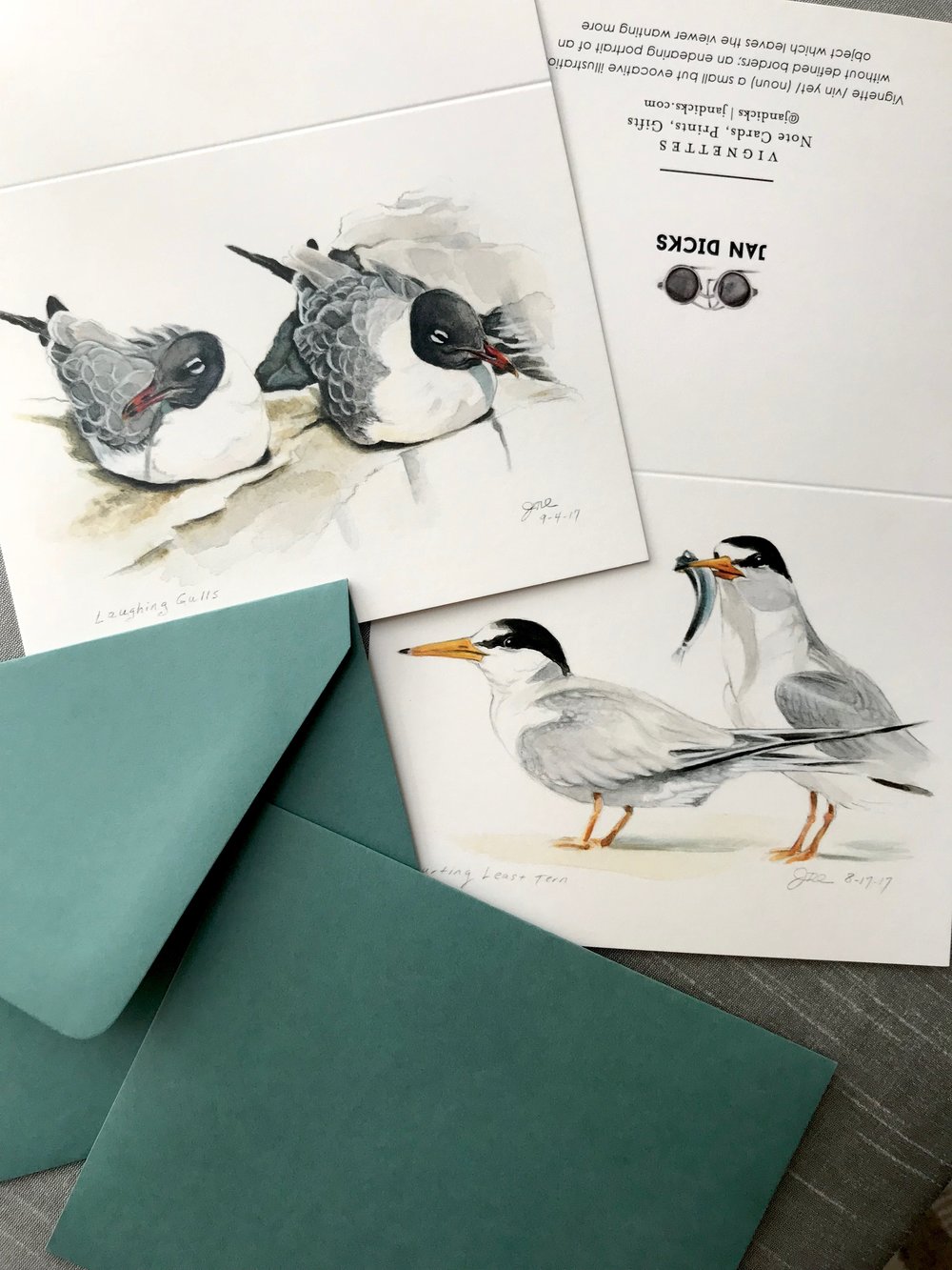Tern bird note card