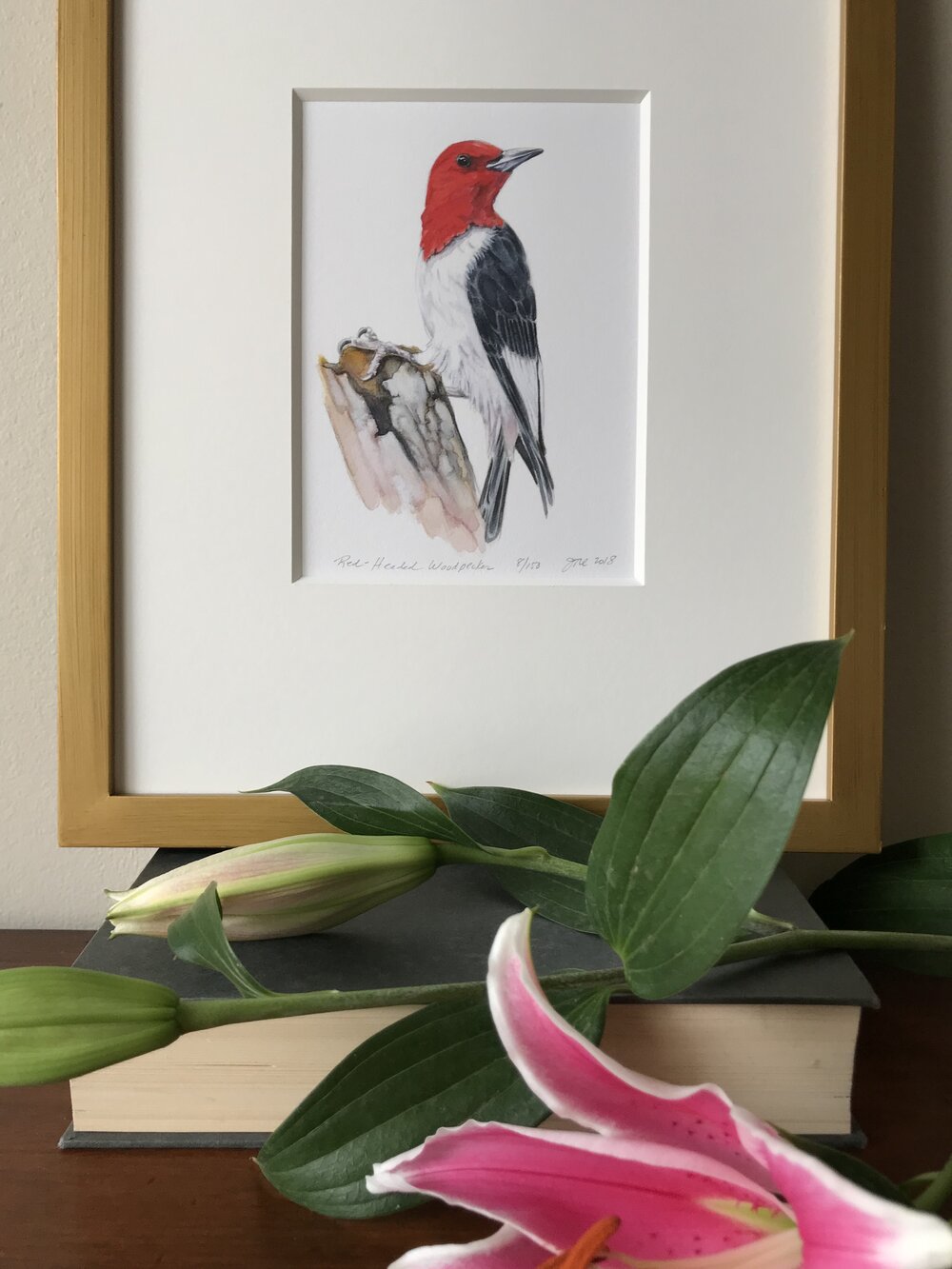 Bird Woodpecker Decorative Watercolor Painting at Rs 1500