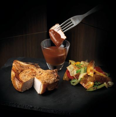 Food at the Boucan Restaurant, Hotel Chocolat