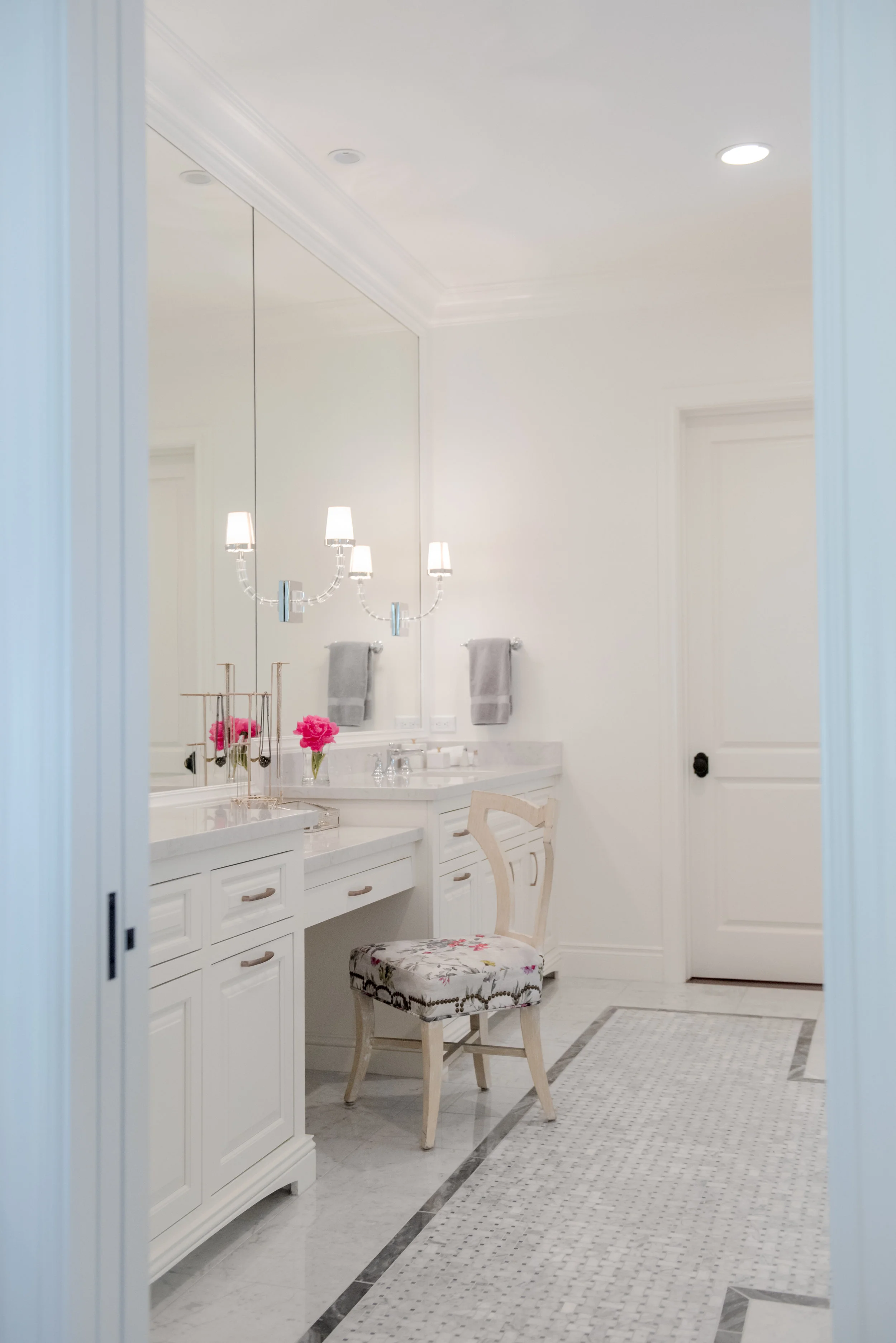 72+Master+Bath+Carrara+Marble+Vanity+Floral+White+Gray+Mirrors+Luxe+Scottsdale.jpg