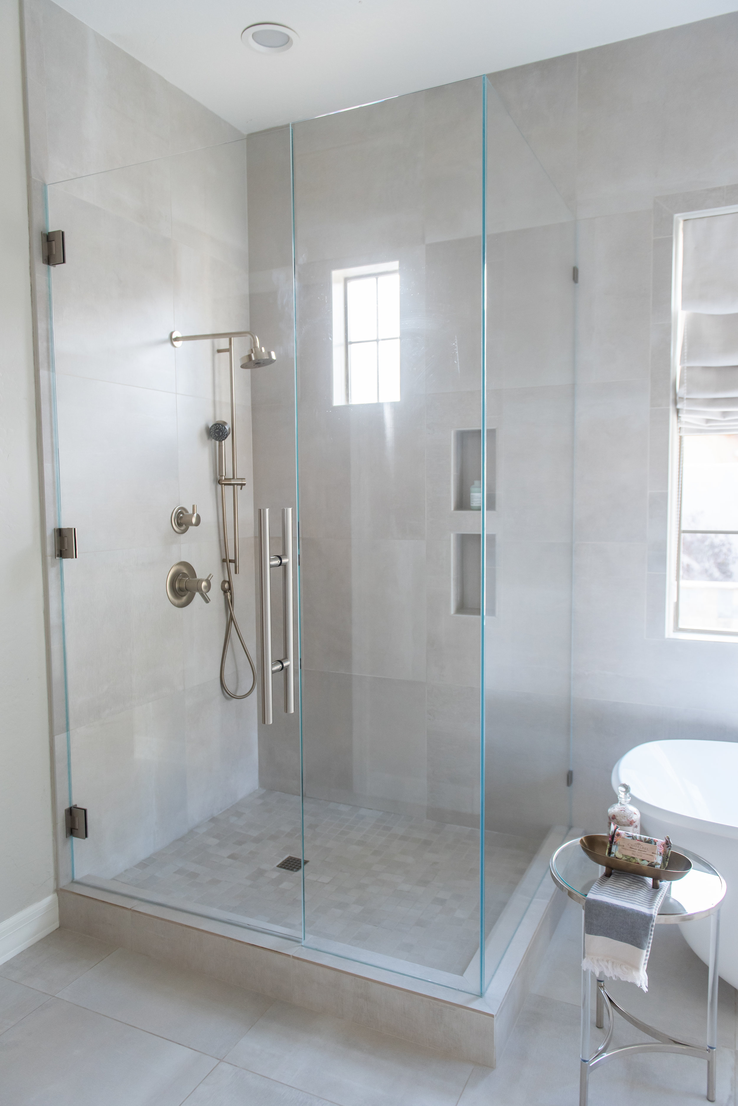 Master Bathroom +shower +Porcelain +tile +glass.jpg