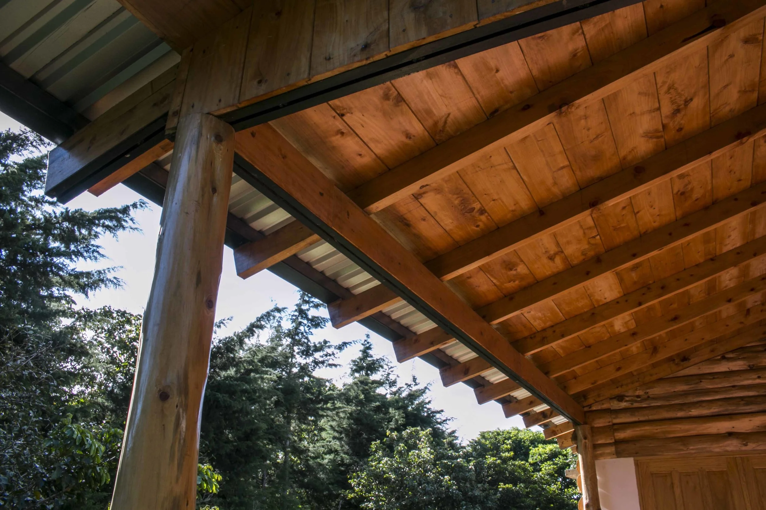 DETALLE DE CIELO FALSO Y ALERO METALICO