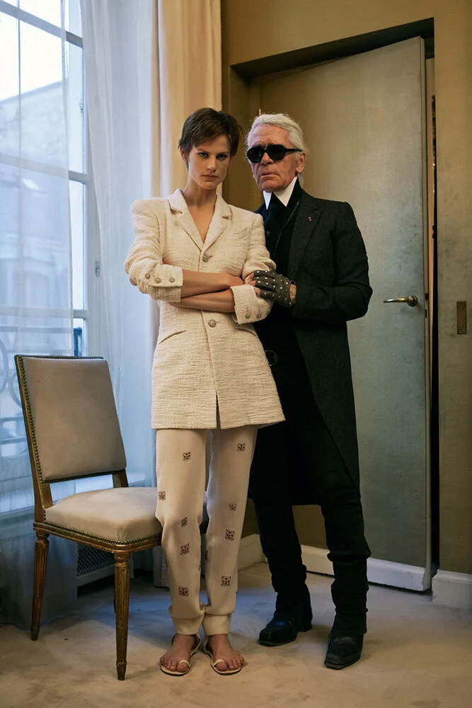 Karl Lagerfeld & Saskia de Brauw