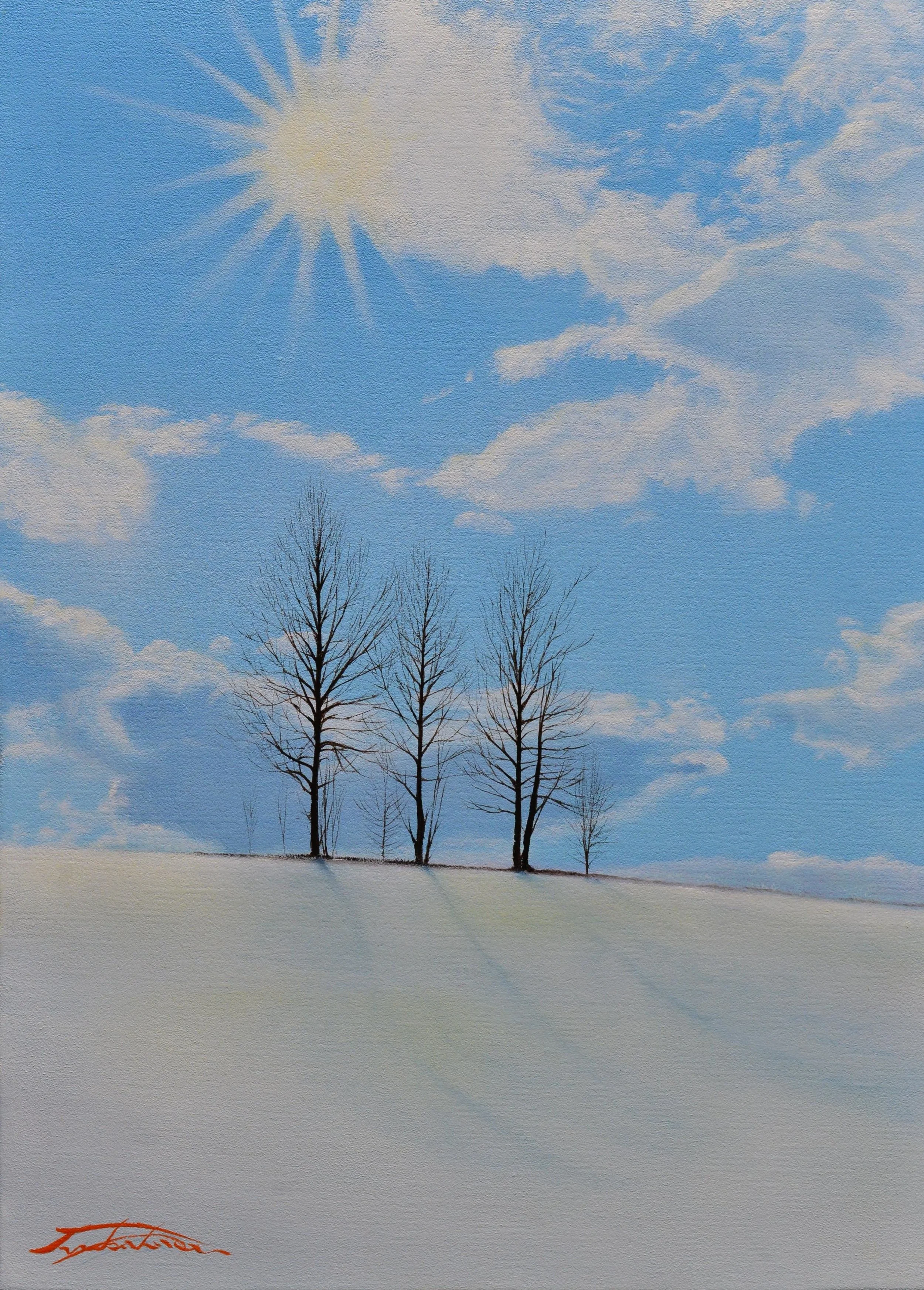 雪景・斜光の丘(美瑛)_塚原貴之