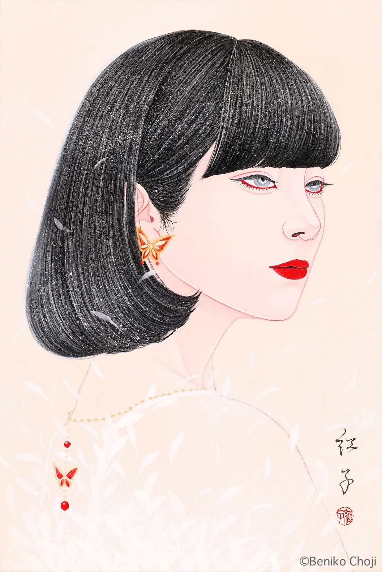 丁子紅子 日本画展 〜心飾。〜 — Gallery Sumire | すみれ画廊