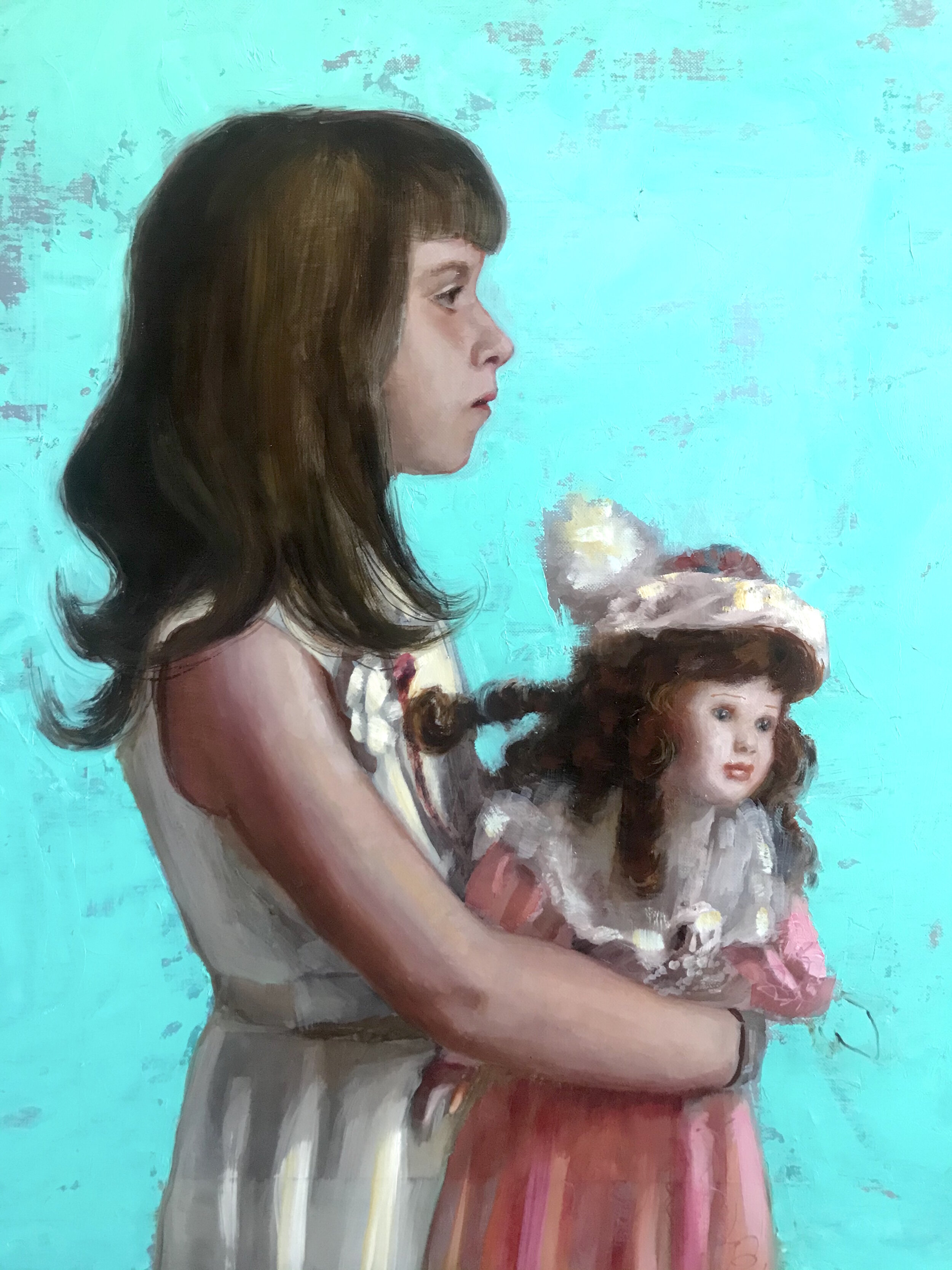 Girl with a doll