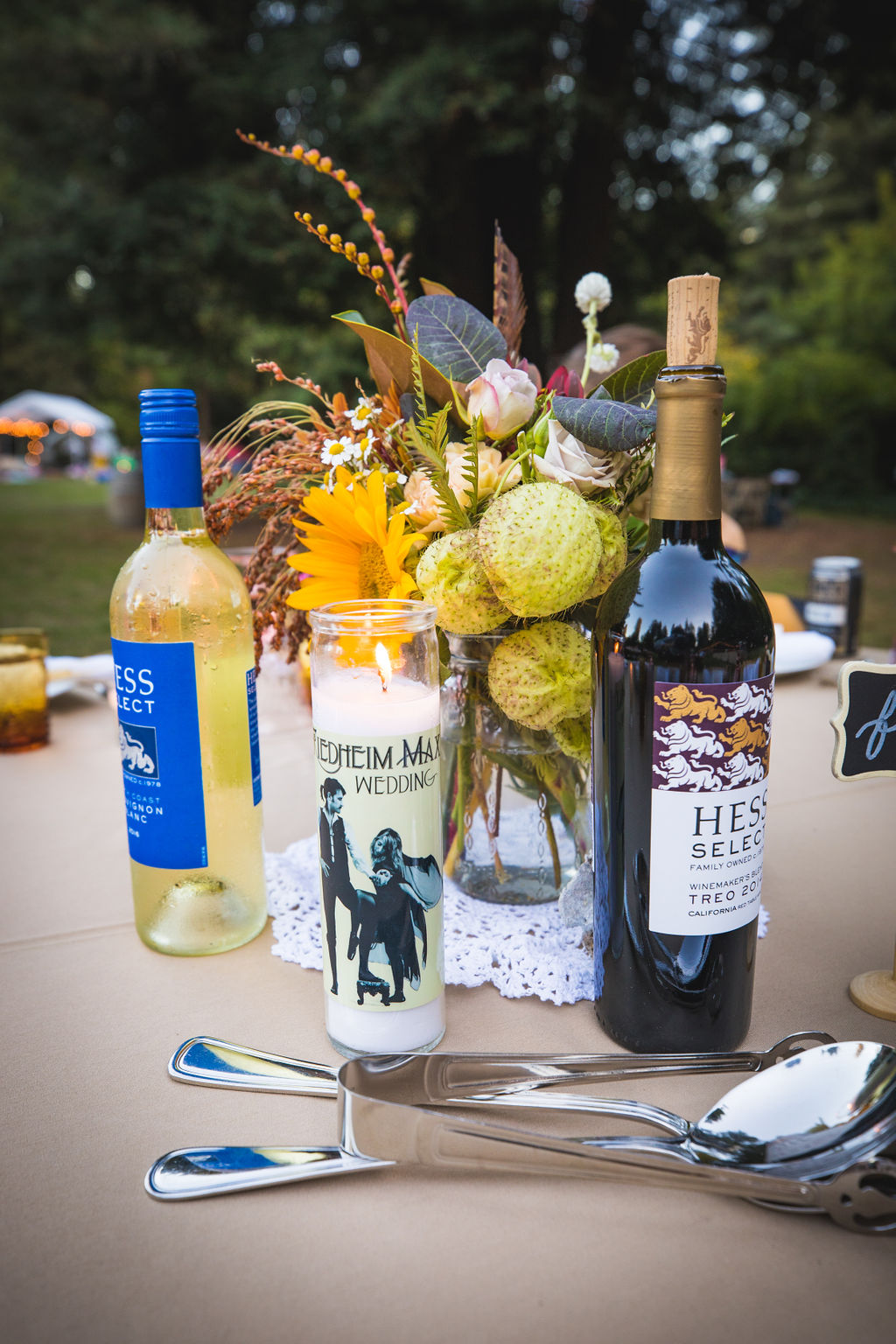 wine and flowers and fleetwood mac wedding florist 