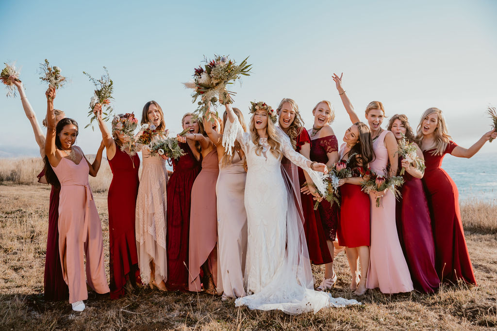 wedding party flowers happy loved flower