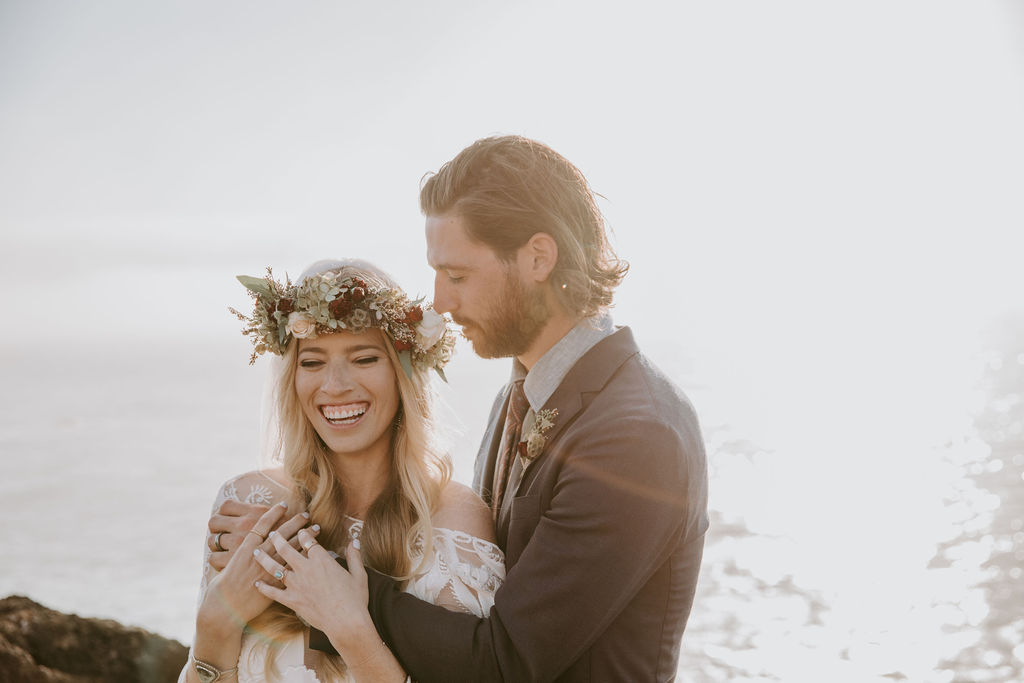 happily married wedding flowers 