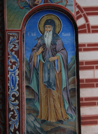 The image of St. John of Rila, also known as Ivan Rilski, is painted on Rila Monastery.