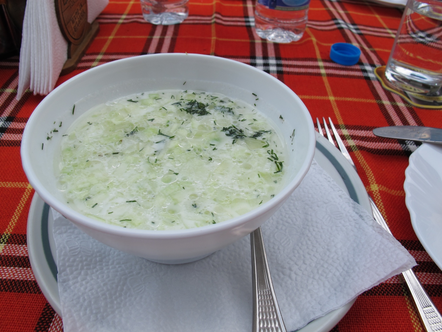 Taratar soup is a traditional summer soup.