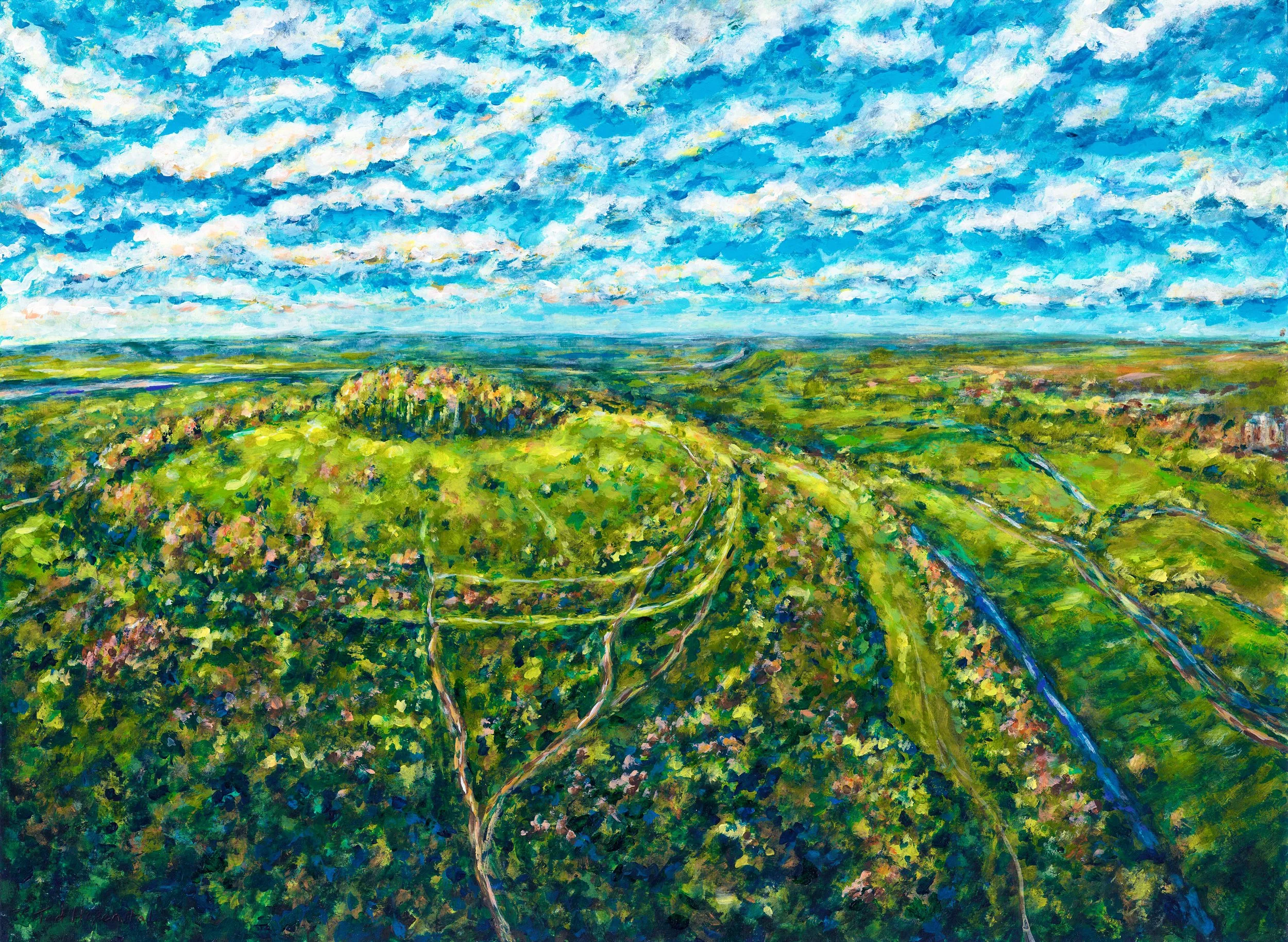 Aerial view of St Catherine's Hill, Winchester - Final.JPG