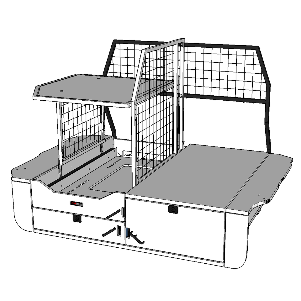 Cargo Barrier shown in black