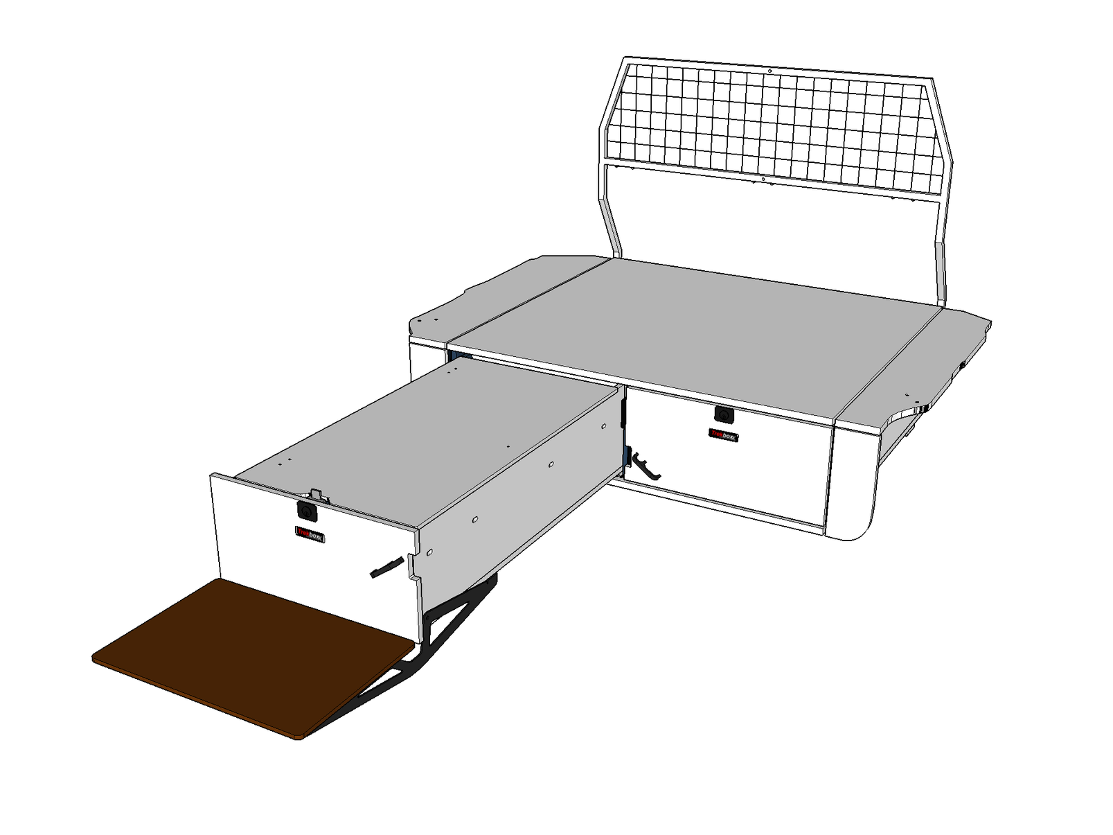 Aux Work Station shown in color
