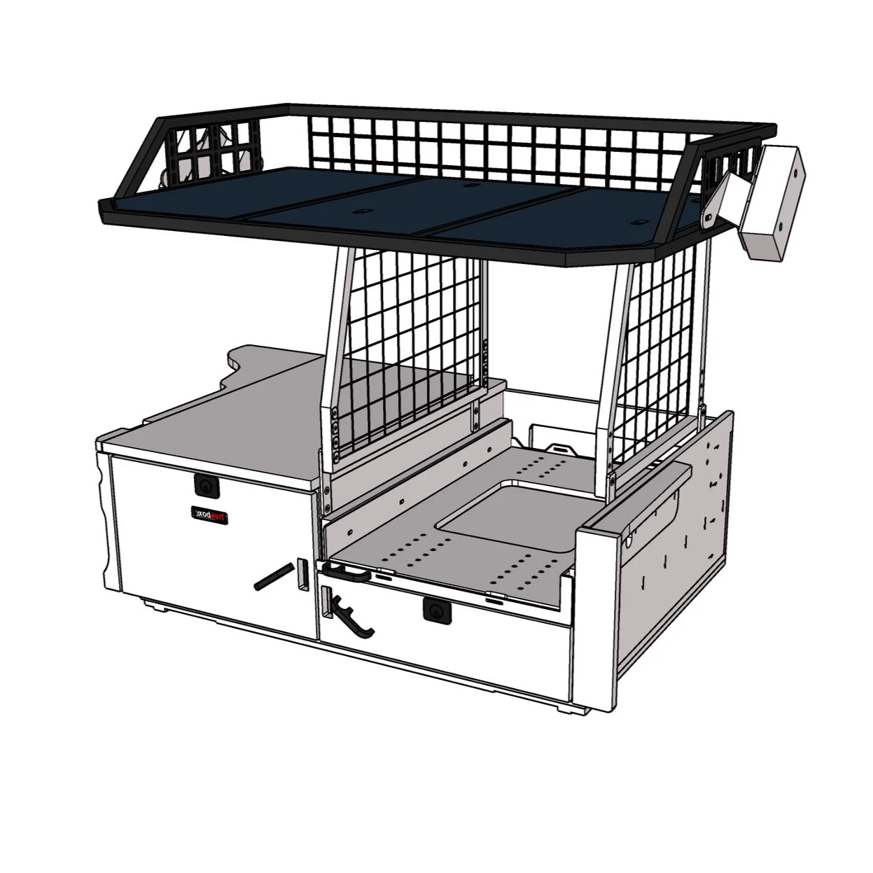 Rack shown in color