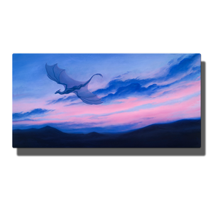 Sky Dragon White Aluminum Print — Sasha R Jones