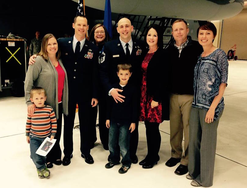 Senior Master Sergeant AJ Leighty's (Center) retirement ceremony.