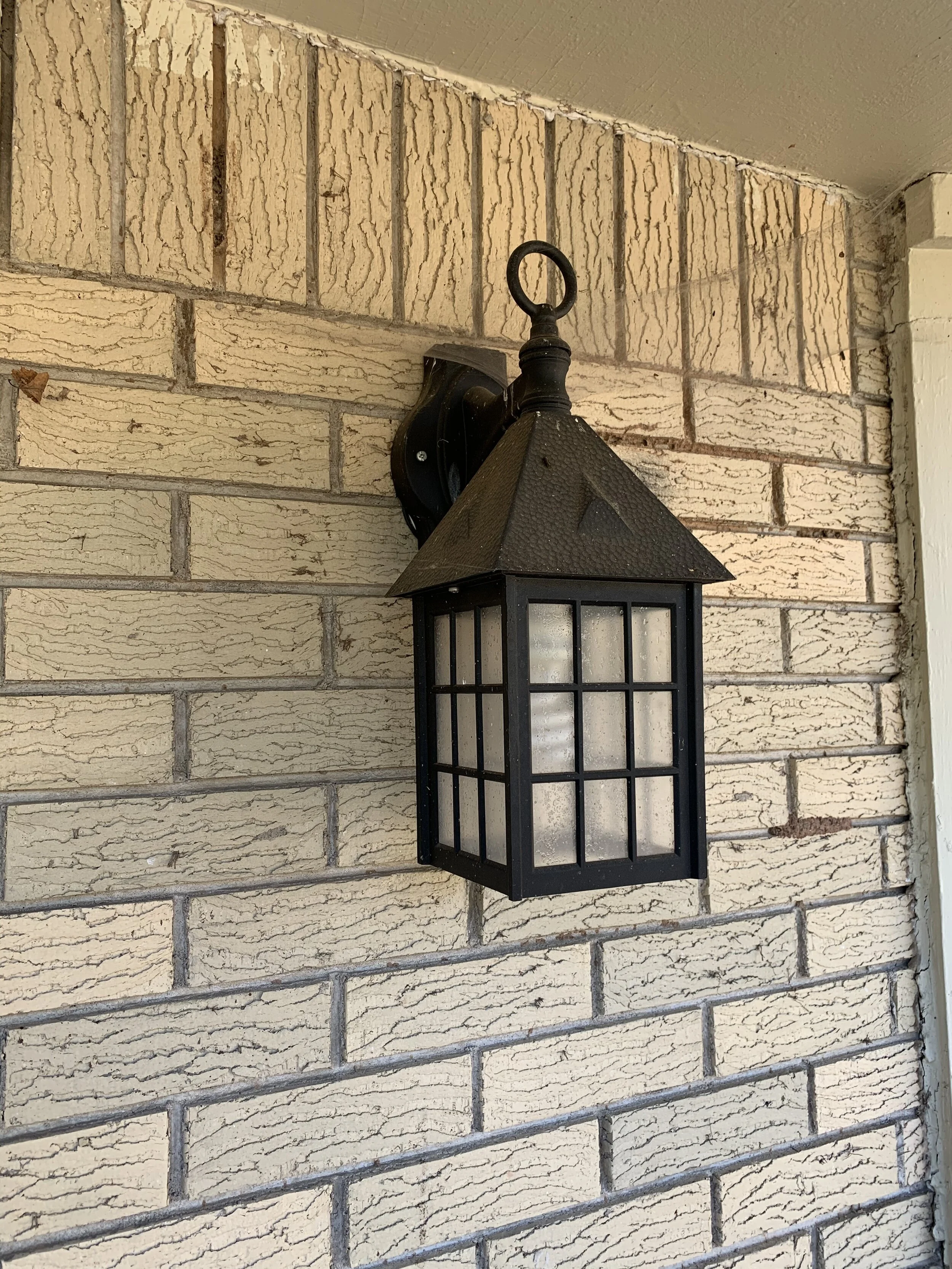 Install Light Fixture On Brick Wall