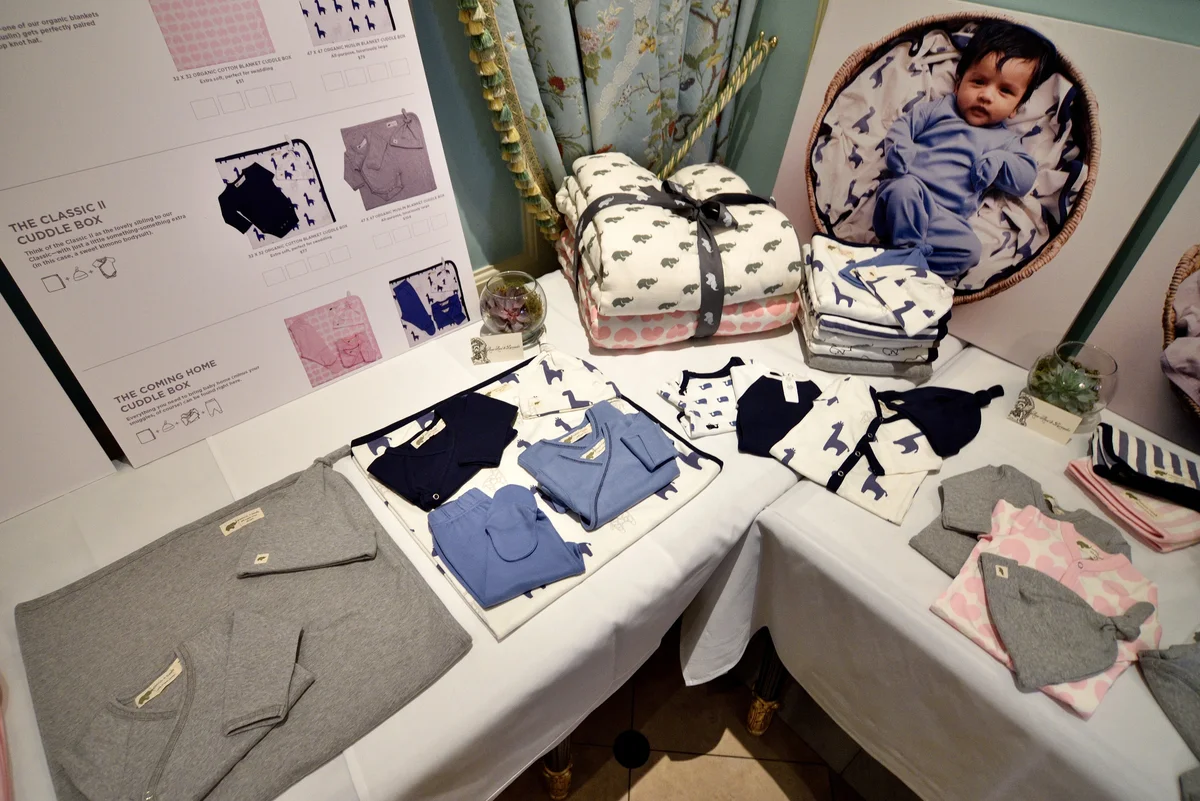 Monica and Andy launch in New York at Laduree Soho in New York, NY.