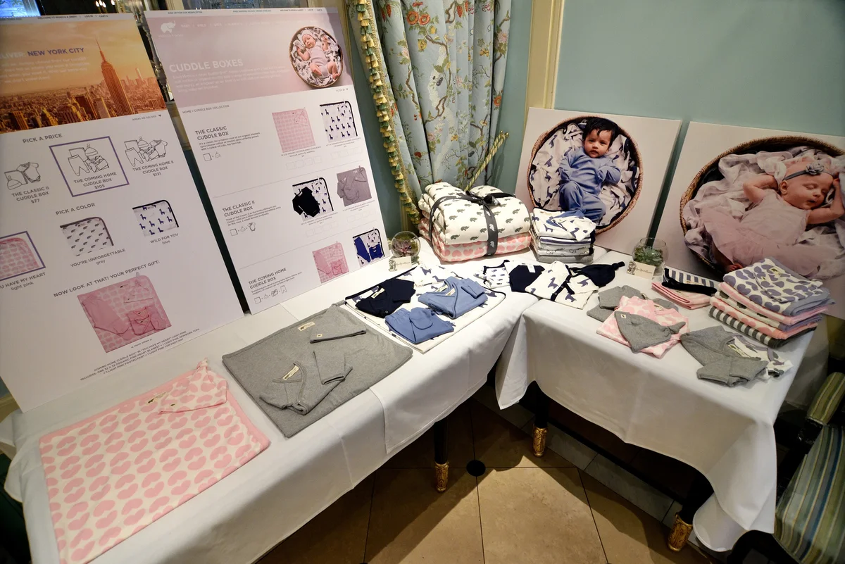 Monica and Andy launch in New York at Laduree Soho in New York, NY.