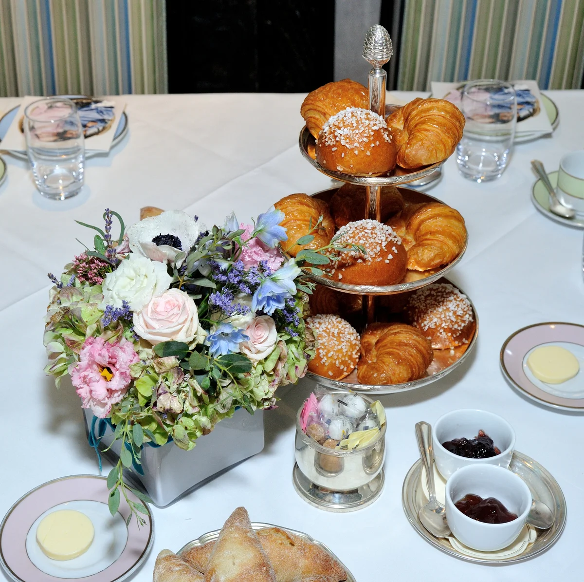 Monica and Andy launch in New York at Laduree Soho in New York, NY.
