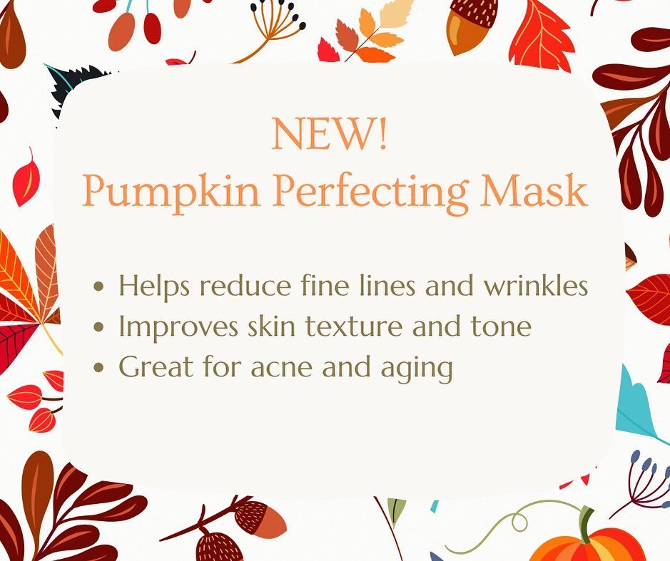 We are BACK! Bringing a special peel just for you! Skin looking a little spooky? 👻 Cheer it up this season with our pumpkin perfecting mask 🎃 

Services available by appointment only!