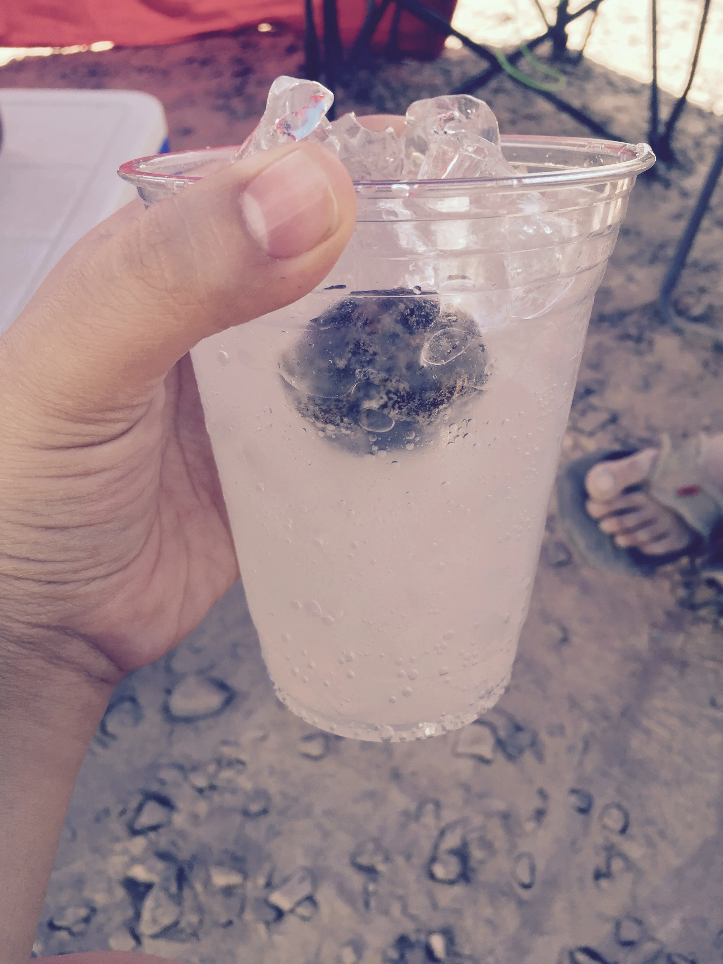 Virgin Paloma: Kiwi Lacroix,Squirt, and saladito over ice. 