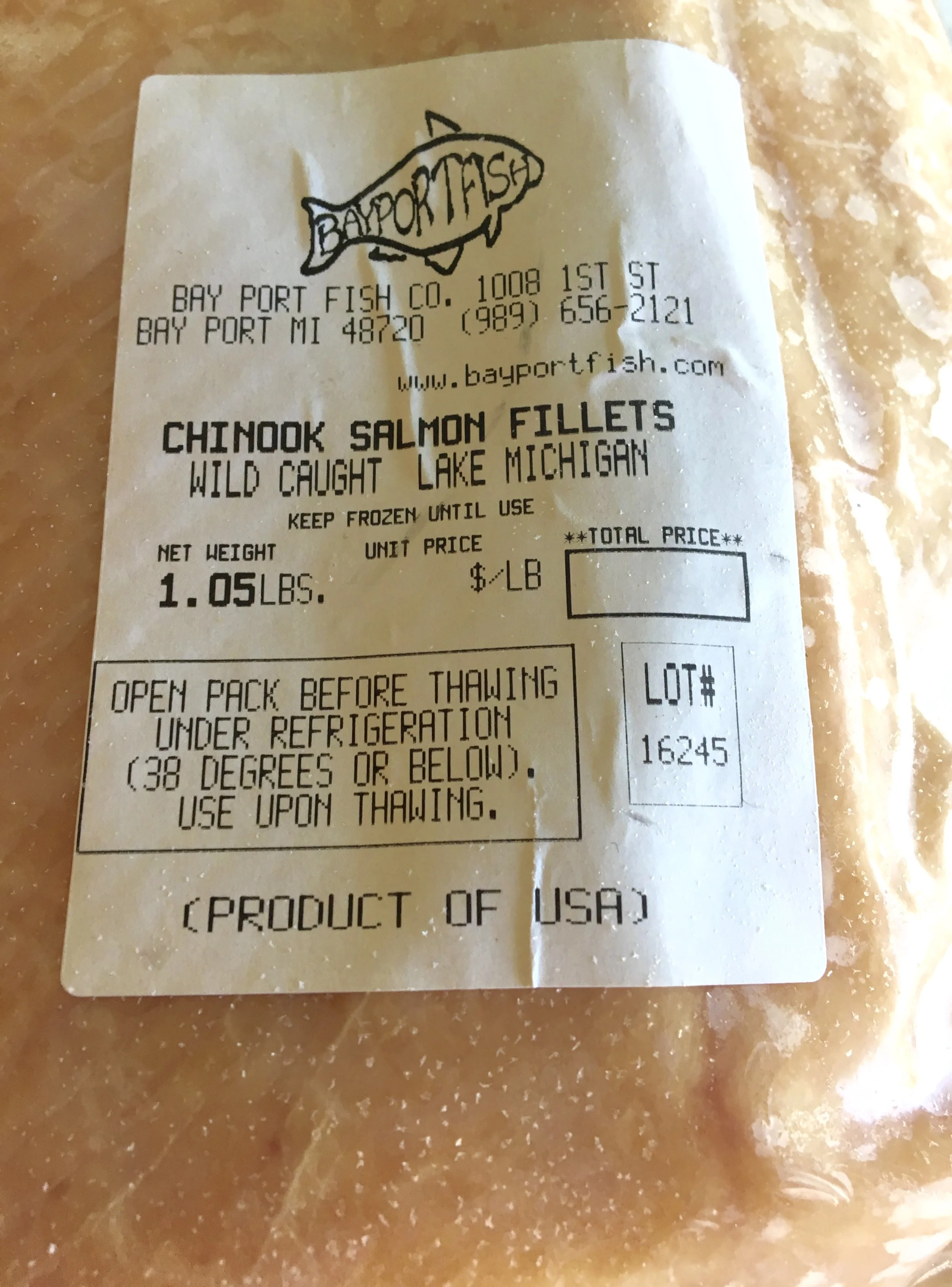 wild caught great lakes salmon