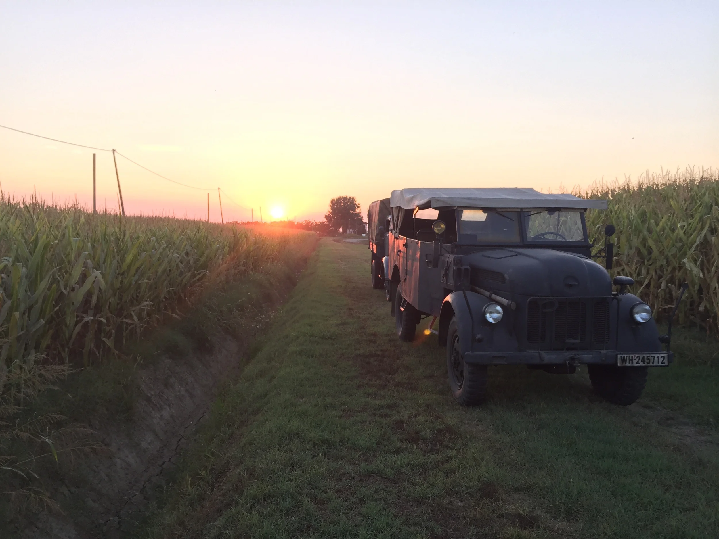 Steyr 1500A and the sunset
