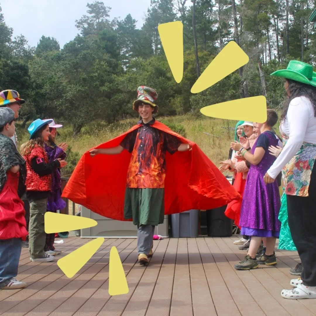 We had a spectacular fashion show during our tea party activity today! Raiding the costume bin is always a go!
&bull;
#campoceanpines #summercamp #cambria