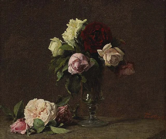 Henri Fantin-Latour, Bouquet of Roses , 1885