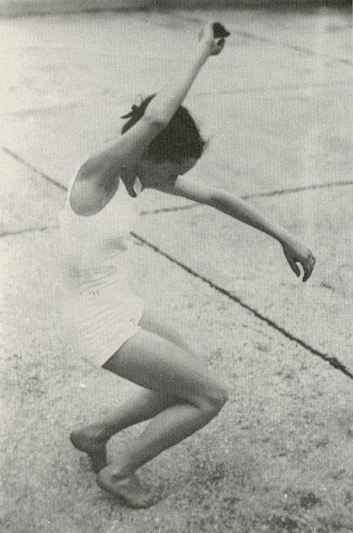 Jean Renaud dancing on a Paris rooftop 1950
