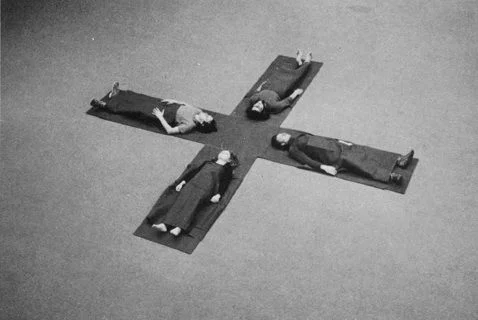 Relax. Relax. Relax. Relax. sculpture by Franz Erhard Walther