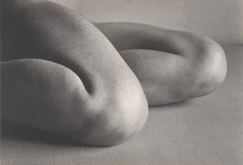 Time to relax the body. photo by Edward Weston, Knees, 1927